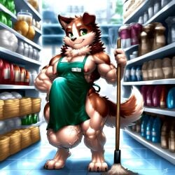 1anthro 1boy 1male 1man 3_toes 4_fingers abs ai_generated anthro anthro_male anthro_only apron apron_only athletic athletic_male balls ballsack biceps big_balls big_cock big_dick big_muscles big_pecs big_penis big_testicles boner calves casual casual_boner casual_erection cleaner cock convenience_store cute cute_face cute_male deltoids detailed dick domestic_dog erect_penis erection erection_under_clothes fat_balls fat_cock fat_penis furry furry_male furry_only hard_nipples huge_balls huge_cock huge_testicles hyper hyper_balls hyper_genitalia hyper_penis large_cock large_dick large_pecs large_pectorals large_penis male male_anthro male_chest male_feet male_focus male_nipples male_only man_boobs man_breasts man_tits manly mop muscle muscle_boy muscles muscular muscular_anthro muscular_male nai_diffusion name_tag nipples nonchalant nude_apron nuts nutsack pecs pectorals penis_outline scrotum shameless shortstack soft solo solo_male standing stocky store swollen_balls tail testicles theblockhead thick thick_hips thick_legs thick_penis thick_thighs vein veins veins_on_dick veiny veiny_muscles veiny_penis wide_hips young young_male