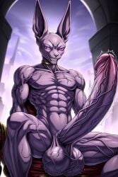 abs ai_generated anthro balls beerus big_balls big_penis cat_humanoid cock cocky69 dragon_ball dragon_ball_super erect_penis erection excessive_size god_of_destruction hard_cock hyper_penis long_penis male_only muscles muscular muscular_anthro muscular_male pecs pectorals penis purple_skin son testicles veins veiny veiny_arms veiny_legs veiny_penis veiny_testicles