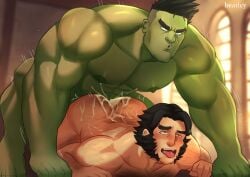 abs alternate_version_available anal anal_sex ass bearlcy big_dom_small_sub big_pecs blush chest_hair cum cum_in_ass cum_inside cum_on_ass facial_hair gay green_body green_skin hairy hairy_chest hairy_male hulk hulk_(marvel_rivals) hulk_(series) james_howlett logan_(x-men) looking_pleasured male male_focus male_only marvel marvel_comics marvel_rivals muscular muscular_male nipples no_text_version pecs penetration size_difference tongue tongue_out wolverine_(marvel_rivals) wolverine_(x-men) x-men yaoi