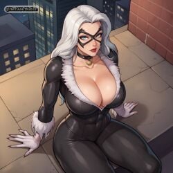 ai_generated black_cat_(marvel) hentaiartnation marvel marvel_comics spider-man