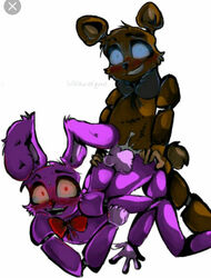 blush bonnie_(fnaf) cum cum_in_ass five_nights_at_freddy's freddy_(fnaf) from_behind fronnie gay humping sex smiles yaoi