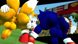 2boys 2males anthro anus ass ass_focus balls big_ass big_butt big_penis bubble_ass bubble_butt doppoarts fox fuckboy furry hedgehog huge_ass huge_butt male_only sega sonic_(series) sonic_the_hedgehog sonic_the_hedgehog_(series) spreading_ass tails