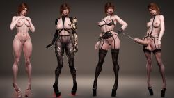 3d cerys_an_craite futanari high_heels multiple_outfits multiple_poses platform_heels the_witcher_(series) the_witcher_3:_wild_hunt thejaderabbit