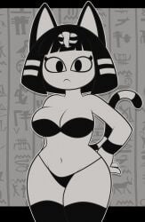 ankha from animal crossing by bage21