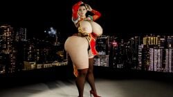 3d animated chun-li curvy curvy_female dress female huge_ass huge_breasts mp4 nipples no_panties no_sound nopan solo street_fighter street_fighter_6 superdougie tagme thick_thighs video wide_hips year_of_the_dragon