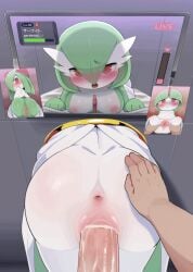 1boy 1girls 1pokemon @_@ animated animated_image anus ass assimilation big_breasts blush breasts corruption cub dagasi exposed exposed_pussy female female_cub female_on_human female_penetrated female_pokemon femsub from_behind from_behind_position furry furry_female furry_with_non-furry gardevoir generation_3_pokemon green_hair hair_between_eyes heart heart-shaped_pupils human human_male human_on_pokemon interspecies kirlia male male/female male_human male_human/female_pokemon male_penetrating male_penetrating_female monitor nipples nose_blush penis photo_(object) pokemon pokemon_(species) pokephilia pov pov_crotch pussy ralts red_eyes sex short_hair spanking spread_legs spread_pussy straight stuck_in_wall symbol-shaped_pupils through_wall vaginal_penetration