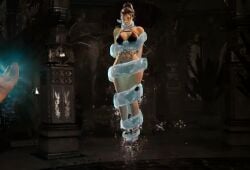 3d about_to_die alternate_costume bad_end bondage doomed_heroine edenian elevated fatality finish_her helpless impending_death impending_doom li_mei mortal_kombat mortal_kombat_1_(2023) rain_(mortal_kombat) regret ryona scared_expression swimsuit tentacle water