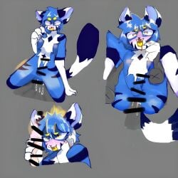 boy cum feline femboy furry furry_balls furry_male gay gay_anal gay_sex male/male raintheuwu reintheuwu tiger virtual_youtuber vtuberfanart