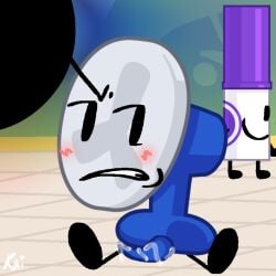 angry_face battle_for_dream_island bfdi black_hole_(bfdi) blush dickgirl fanny_(bfdi) futanari kaiextres looking_away marker_(bfdi) object_shows solo_futa the_power_of_two tpot