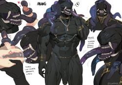 abs anal anang_(gomihebi) animal_humanoid big_muscles big_pecs big_penis black_body blind disability duo english_text eyeless genitals gomihebi hi_res human human_on_humanoid human_penetrated human_penetrating human_penetrating_humanoid humanoid humanoid_penetrated humanoid_penetrating humanoid_penetrating_human interspecies larger_humanoid larger_male larger_penetrated licking living_hair male male/male mammal monster monstrous_humanoid muscular muscular_humanoid muscular_male navel nipple_chain nipples nude oral oral_penetration pecs penetrating_while_penetrated penetration penile penis penis_lick pseudo_hair reptile reptile_humanoid rimming scalie scalie_humanoid sex sharp_teeth signature size_difference smaller_human smaller_male smaller_penetrated snake snake_hair snake_humanoid teeth text tongue tongue_mouth tongue_out tusks x-ray