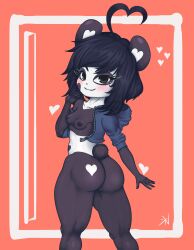 anthro ass female furry girl heart kenny_(kenashcorp) kilih188 panda petite small_breasts