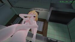 1girls 3d 3d_animation 6_arms animated blush breasts completely_nude completely_nude_female embarrassed embarrassed_nude_female female female_masturbation female_only filming fingering fully_nude gyrating kitchen leaning_back leaning_on_object looking_at_viewer masturbation medium_breasts multi_arm multi_limb no_sound peace_sign rubbing_breasts rubbing_pussy selfie_stick solo spider_girl tagme tan_tar_tan_h thrusting tongue tongue_out touhou video yamame_kurodani