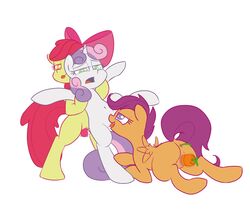 apple_bloom_(mlp) cradeelcin cutie_mark_crusaders friendship_is_magic my_little_pony scootaloo_(mlp) smooth_skin sweetie_belle_(mlp)