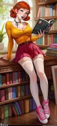 1girls aroma_sensei boobs breasts bust busty chest converses curvaceous curvy curvy_figure cute cute_face digital_media_(artwork) female female_focus full_body green_eyes hips hourglass_figure huge_breasts human large_breasts legs light-skinned_female light_skin lips mature mature_female orange_hair penny_(stardew_valley) shoes short_hair skirt slim_waist sneakers socks socks_and_shoes solo stardew_valley thick thick_hips thick_legs thick_thighs thigh_socks thighhighs thighs tits voluptuous waist white_socks wide_hips