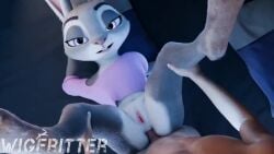 1boy 1boy1girl 1girls 3d anal anal_penetration anal_sex animated anthro athletic_female bunny female fur furry human human_on_anthro human_penetrating interspecies judy_hopps light-skinned_male looking_at_viewer male mp4 partially_clothed penetration pov rabbit sex smaller_female sound spread_legs tagme video wigfritter zootopia