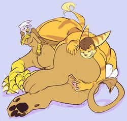 crossover female friendship_is_magic gilda gilda_(mlp) lombax_taur my_little_pony paperclip_(artist) ratchet_(ratchet_and_clank) ratchet_and_clank taur what