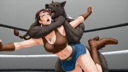 ai_generated feral furry humiliation julia_chang namco stable_diffusion strangling tekken tekken_2 tekken_3 tekken_4 tekken_5_dark_resurrection tekken_6_bloodline_rebellion tekken_7 tekken_tag_tournament werewolf wrestling