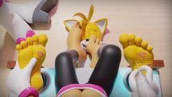 16:9 4k 5_toes absurd_res anthro duo feet feetymcfoot female first_person_view foot_fetish foot_focus foot_on_face foot_play hi_res humanoid_feet lipstick_on_feet male male/female plantigrade rouge_the_bat sega soles sonic_(series) sonic_the_hedgehog_(series) tails tickle_torture tickling tickling_feet toes widescreen wrinkled_feet wrinkles