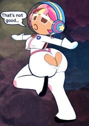 1girls ass_focus astronaut_cookie cookie_run solo tagme whiteyounglink2