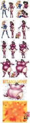 1990s 1999 2girls balloon_inflation belly_expansion blonde_hair breast_expansion breasts_bigger_than_head brunette bursting colored comic death defeated female female_death fuusenroba gloves inflation kiss kiss_of_death kissing_through_mask kitana leotard mileena mortal_kombat multiple_girls popping ripping_clothing tagme thighhighs