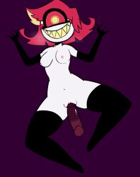 animated big_thighs color colored demon demon_girl faceless_character faceless_male fast_thrusts gif hard_sex hazbin_hotel lewdratus naked_female niffty pink_hair small_breasts tagme thick_thighs valerednsfw