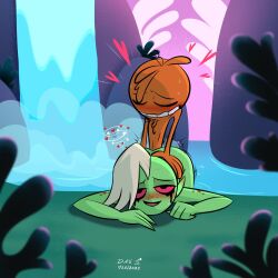 1girls alcalauma_(artist) casual female lord_dominator male nudist outdoors star_nomad tagme wander_(wander_over_yonder) wander_over_yonder