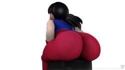 1girls 3d amanda_sparkle ass ass_focus chichi dragon_ball female popa_3d_animations sfm source_filmmaker thick_ass thick_thighs