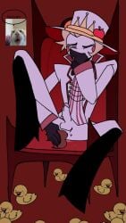 animated animation dildo dildo_in_ass gay hazbin_hotel loop lucifer_morningstar_(hazbin_hotel) male_only skas tagme video