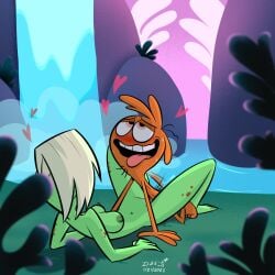 1girls alcalauma_(artist) casual female lord_dominator male nudist outdoors star_nomad tagme wander_(wander_over_yonder) wander_over_yonder