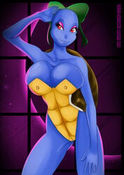 anthro breasts color female female_only front_view lucy_fidelis lufidelis nintendo pokemon shell solo squirtle tagme