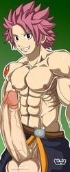 1boy bara fairy_tail male male_only mlm4anemone muscle muscles natsu_dragneel solo