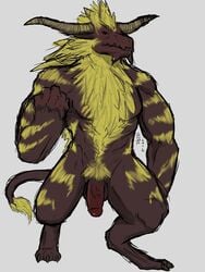 1boy bad_furaffinity_id bad_id capcom fanged_beast male male_only monster_hunter monster_hunter_2 mowba penis rajang solo source_request tagme year_request