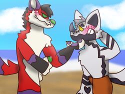 2boys anthro anthro_only beach betaetadelota blush bodily_fluids boner bulge bulge_through_clothing canid canine clothing cum duo embarrassed erection exhibitionism fangs first_time fluffy fox fur furry furry_only gay genital_fluids genitals hand_on_chin hi_res humanoid_genitalia jacksafterdark jerking_off majira_strawberry male male/male male_only mammal masturbation maverick_(betaetadelota) nervous nervous_smile nervous_sweat no_humans ocean outdoor_nudity outdoors outdoors_sex pants penis popufur public red_body red_fur shy side_view sweating swimming_trunks swimwear tagme teeth throbbing_penis toony unknown_artist wagon(species) white_body white_fur yiff youtube youtuber