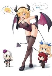 future_princess_(guardian_tales) guardian_tales little_princess_(guardian_tales) seo_(artist) succubus succubus_adventurer_yuze_(guardian_tales) yuze_(guardian_tales)