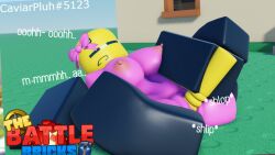 1girls 3d areolae big_breasts breasts casual_dummy_(tbb) copyright_name dildo dildo_in_pussy discord_tag female first_porn_of_franchise kora_x masturbation nipples onomatopoeia outside pussy ribbed_dildo roblox roblox_game robloxian rule_63 self_upload solo text the_battle_bricks