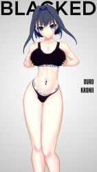 1girls 3d abused_paragon_(artist) blacked blacked_clothing busty commission female female_only hololive hololive_english hololive_english_-council- hololive_english_-promise- koikatsu midriff ouro_kronii solo solo_female virtual_youtuber voluptuous voluptuous_female