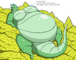 anthro belly big_belly deepest_sword dragon fat female female_only huge_belly long_the_dragon lying mizz-britt obese on_back overweight scalie treasure