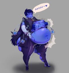 ass_expansion bayonetta bayonetta_(character) belly_inflation blueberry_inflation blueberry_juice breast_expansion huge_ass huge_breasts leaking_juice milk10pm moaning