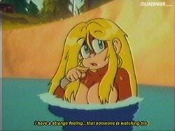 blonde_hair donkey_kong_(series) donkey_kong_64 furry furry_female long_hair lueduartv nintendo rareware tiny_kong vhs_filter