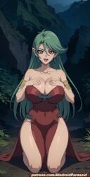 ai_generated aindroidparanoid big_breasts boots breasts camula cleavage curvy curvy_figure dress green_hair hips hourglass_figure huge_ass huge_breasts large_breasts long_hair massive_breasts massvampire_girl narrowed_eyes night orange_eyes outdoors stable_diffusion tight_clothes vampire vampire_girl wide_hips yu-gi-oh! yu-gi-oh!_gx