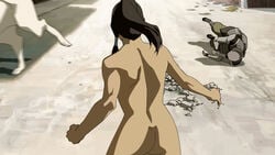 1girls avatar_legends dark-skinned_female dark_skin female korra naga_(avatar) polar_bear_dog smooth_skin the_avatar the_legend_of_korra water_tribe