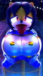 1girls 2024 3d big_breasts female honey_the_cat huge_breasts latex latex_clothing latex_suit meat_corps mobian_(species) palisal rubber sega shiny shiny_clothes sonic_(series) sonic_the_fighters tongue tongue_out