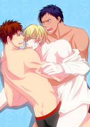 daiki_aomine kuroko's_basketball kuroko_no_basuke male_only ryota_kise tagme taiga_kagami