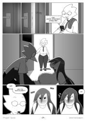 2026 accessory alphys anthro avian belly berdly big_breasts bird bluebird blush blushing_profusely bottomwear breasts clothed clothing comic deltarune denim denim_bottomwear denim_clothing dialogue dinosaur distracted door electronics embarrassed english_text eye_contact eyewear female footwear freckled_face freckles furry glasses greyscale group hair hi_res jacket jacket_around_arms jeans long_hair looking_at_another looking_at_porn lying_on_ground male male/female monochrome navel necktie nervous nipple_outline on_ground onomatopoeia opening_door oscine out_of_breath pants passerine phone pornography prehistoric_species reptile scalie shaded shirt shocked shoes shorts sound_effects speech_bubble surprised susie_(deltarune) t-shirt teacher text thrush_(bird) topwear torn_bottomwear torn_clothing torn_jeans torn_pants trio undertale_(series) url wtperv
