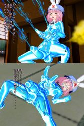 3d artist_request balls ejaculation fart futa_sans_pussy futanari japanese_text latex_suit multi_balls multi_genitalia multi_penis penis penis_nipples projectile_cum touhou triphallia unusual_genitalia_placement unusual_penis_placement what yuyuko_saigyouji