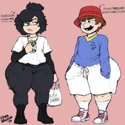 2femboys blackwhiplash bottom_heavy bottom_heavy_femboy bwl dylan_roberts femboy femboy_focus femboy_only girly judah_roberts light-skinned_femboy light-skinned_male light_skin original_character tagme thick_thighs trap