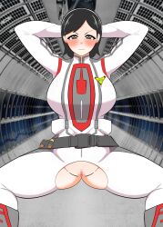 breasts clothed clothed_female clothing creople female large_breasts thick_thighs ubikitas ultraman_(franchise) yanase_rena