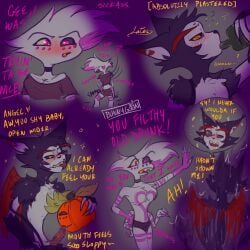 angel_dust_(hazbin_hotel) gay halloween hazbin_hotel husk_(hazbin_hotel) pumpkin pumpkin_masturbation silly venomwithinher666