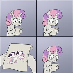 cutie_mark_crusaders friendship_is_magic lizombie my_little_pony rarity_(mlp) smooth_skin sweetie_belle_(mlp)