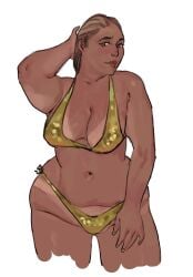 bbw bikini breasts female hygienic_cat tan_skin wide_hips